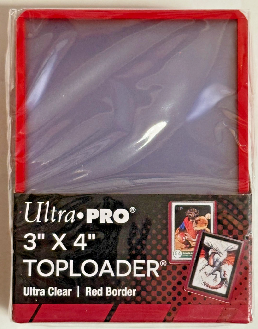 Ultra Pro Top Loaders Color Border RED, BLUE, BLACK, WHITE PURPLE Color Match