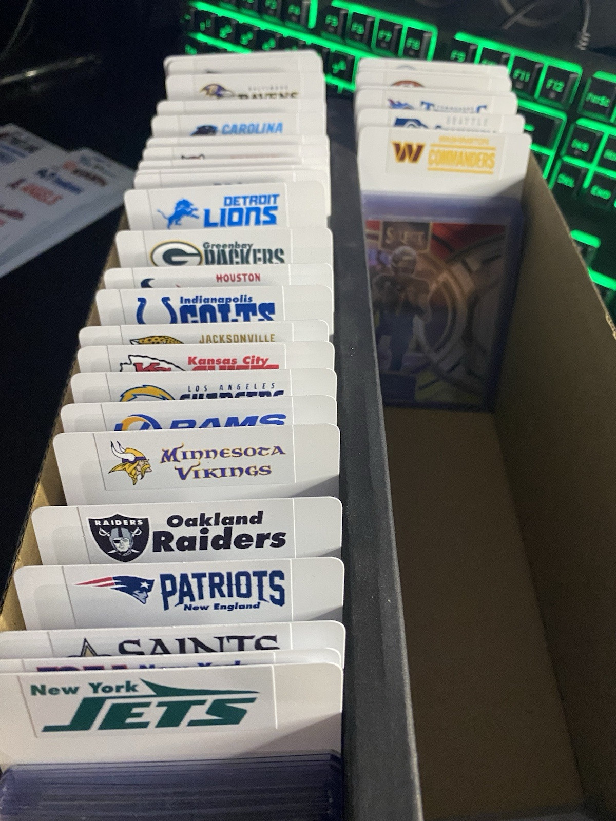 MLB only Sports Card Divider updated Team Logos (Taller DO NOT SINK)