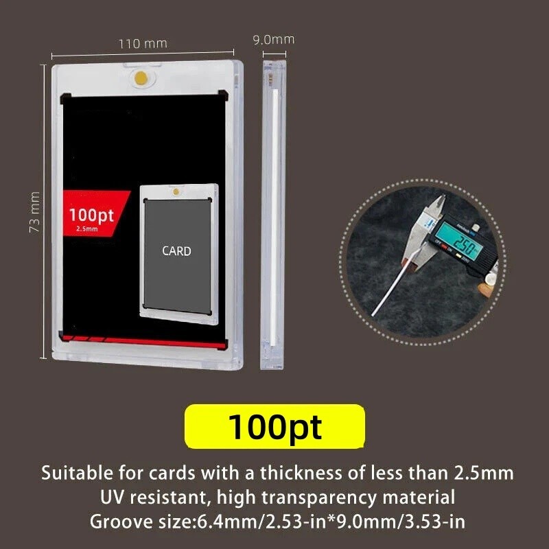 25Pack/100Pack 35 100 130 180Pt Magnetic Card Holders One-Touch For Trading Card