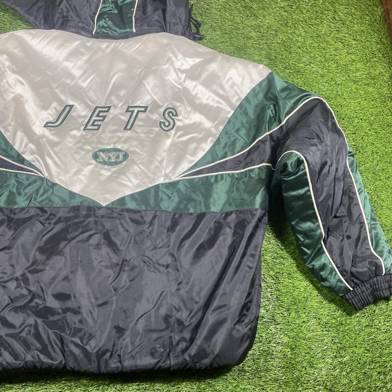 VTG New York Jets Pro Player Puffer Jacket Mens Large Coat NWT Dead Stock NFL
