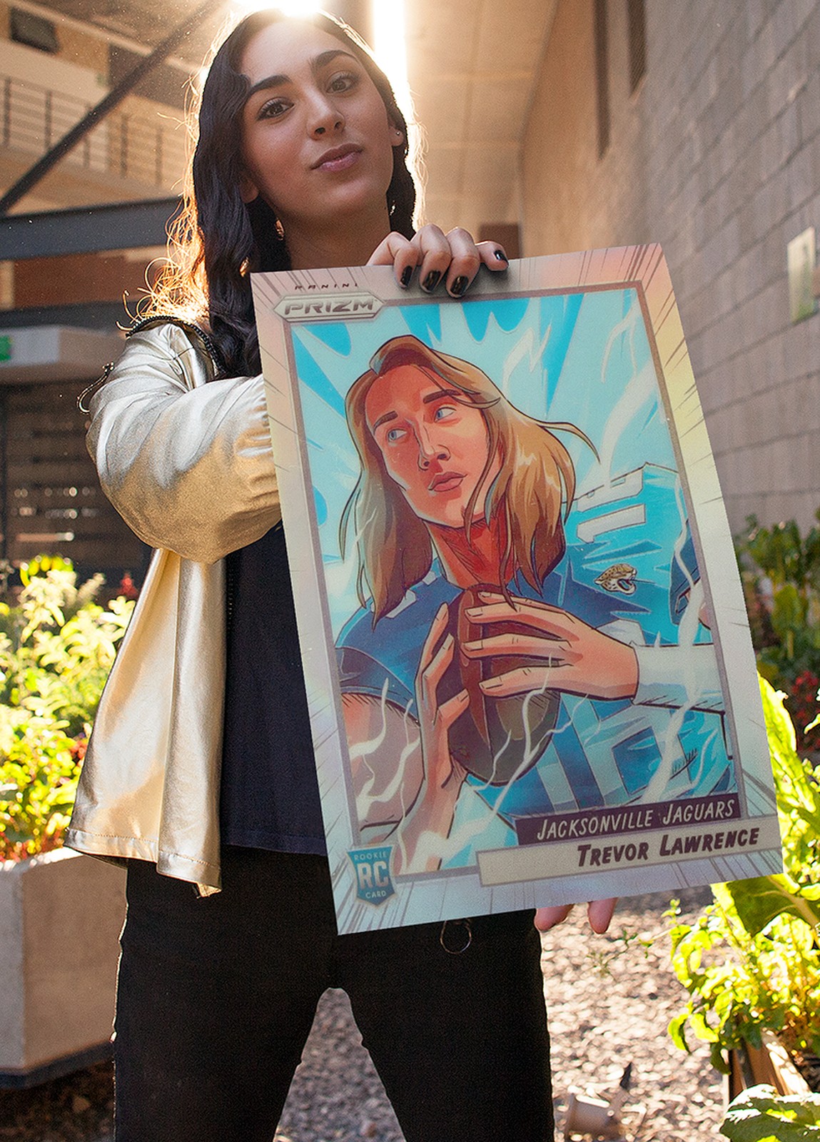 Trevor Lawrence 2021 Prizm Manga Rookie Card Poster 11×17 MINT Jaguars