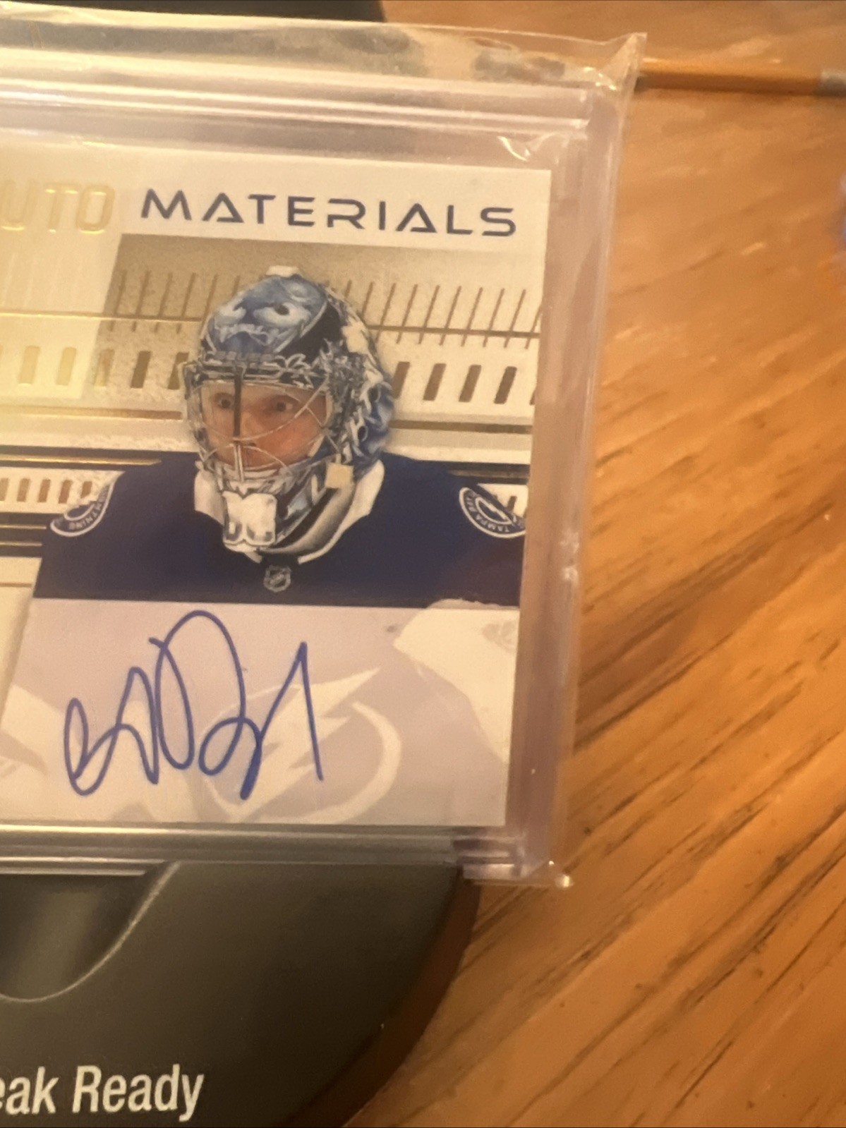2019-20 SP Authentic – Andrei Vasilevskiy #75 Limited Auto Patch /50 (AU, MEM)