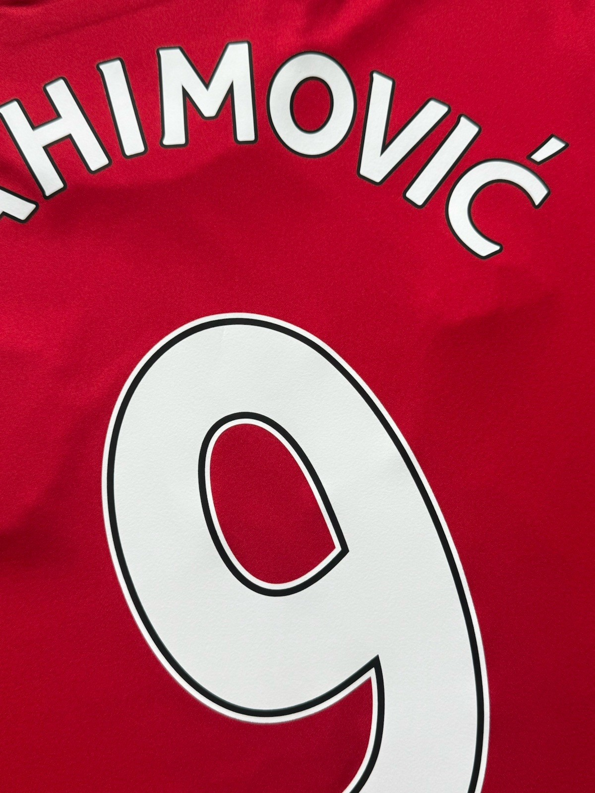 2016/17 Manchester United Home Jersey #9 Ibrahimovic Large adidas Premier League