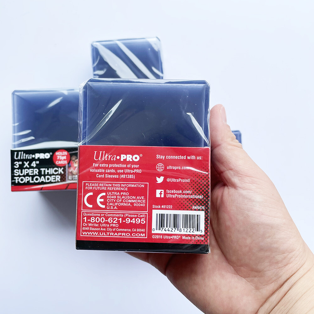 Ultra Pro Standard Top Loaders 3×4 35 Pt Toploaders 25, 50, 100, 200, 500, 1000