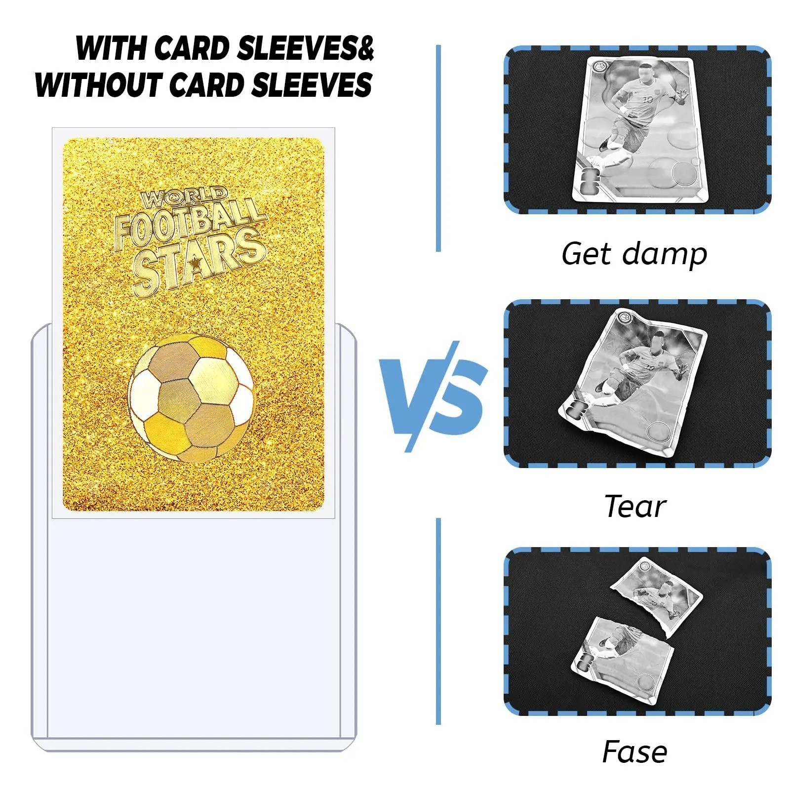 100-500Pcs Soft Penny Card Sleeves Card Holder For Pokemon Football Game Card