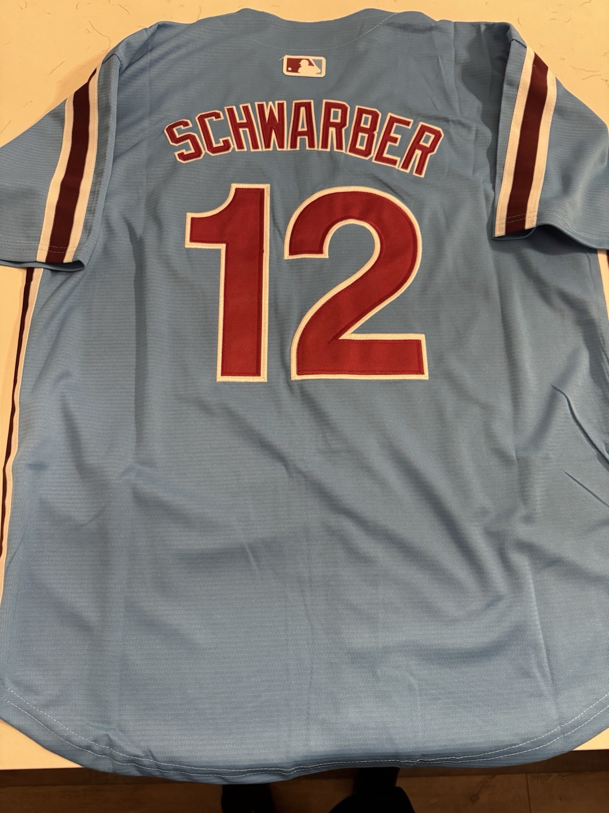 Kyle SCHWARBER Philadelphia Phillies #12 Powder Blue Jersey Adult All Sizes NWT