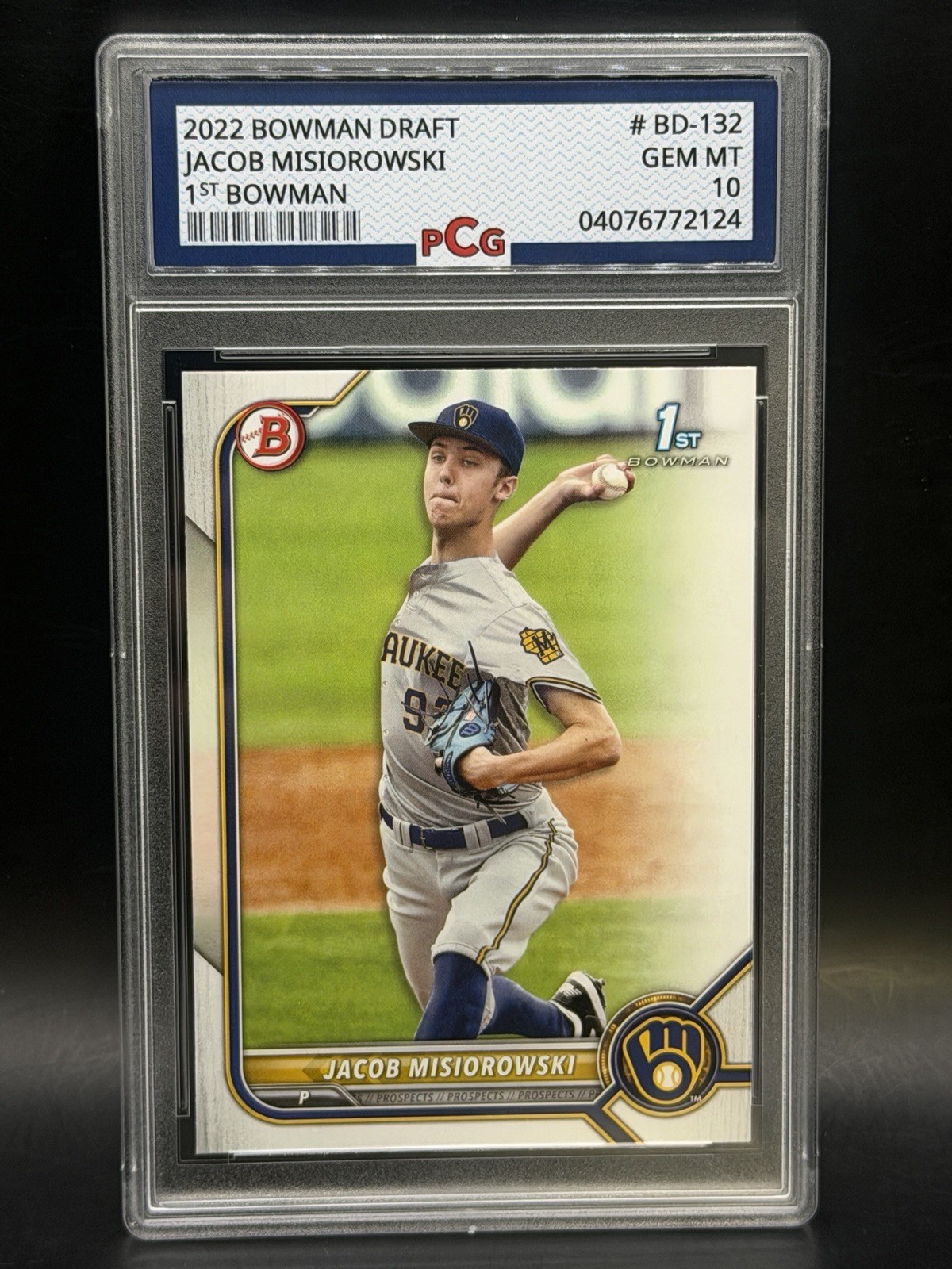 2022 BOWMAN DRAFT #BD132 JACOB MISIOROWSKI 1st BOWMAN GEM-MINT 10 RC 📈
