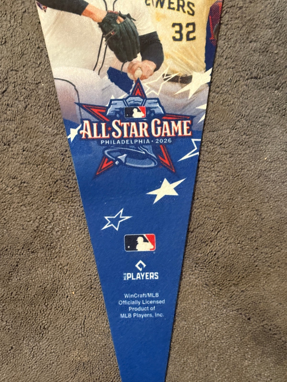 2026 Phillies MLB Baseball All-Star Game Players Pennant.–CB Park Exclusive