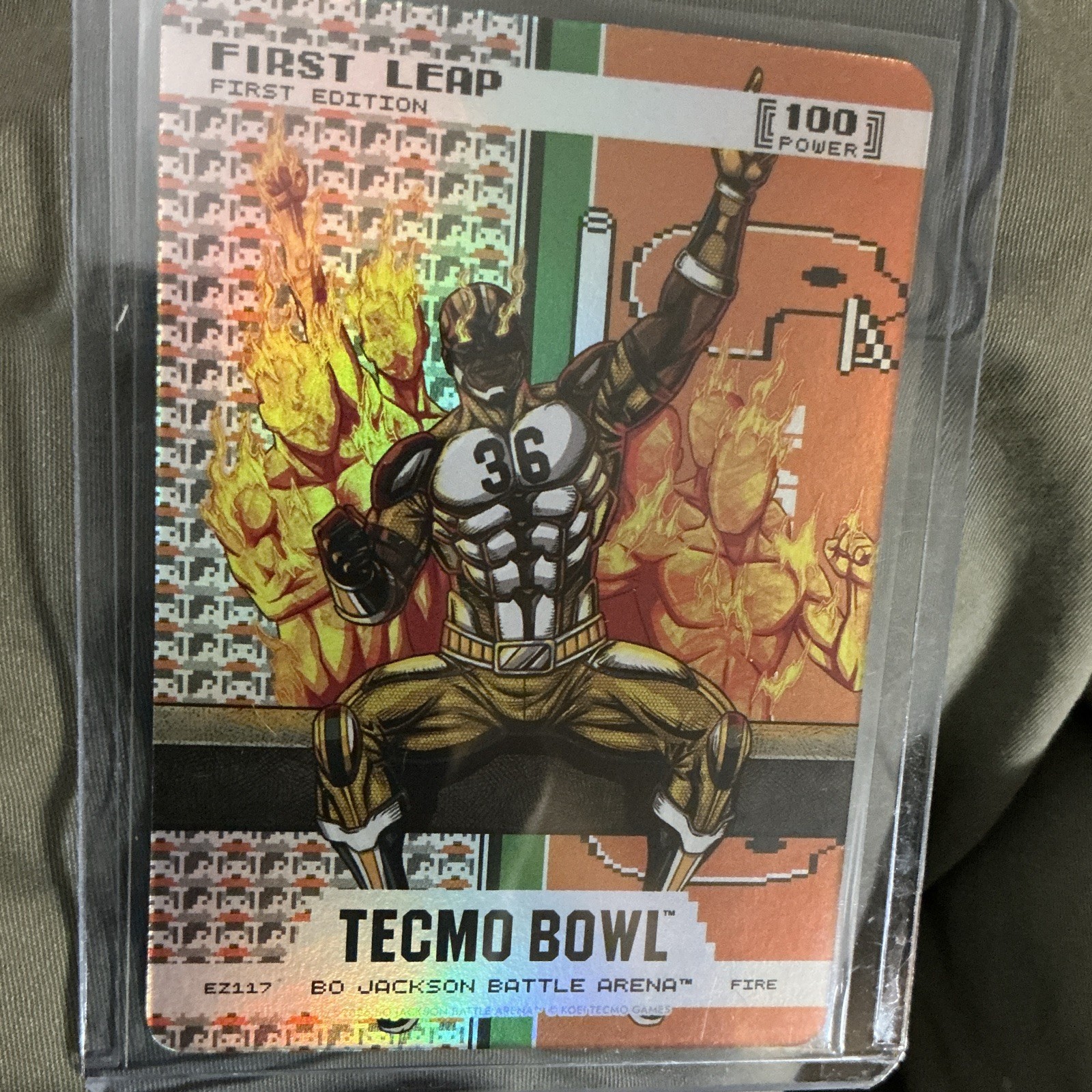Tecmo Bowl First Leap Bo Jackson #EZ117 First Edition Football Trading Card