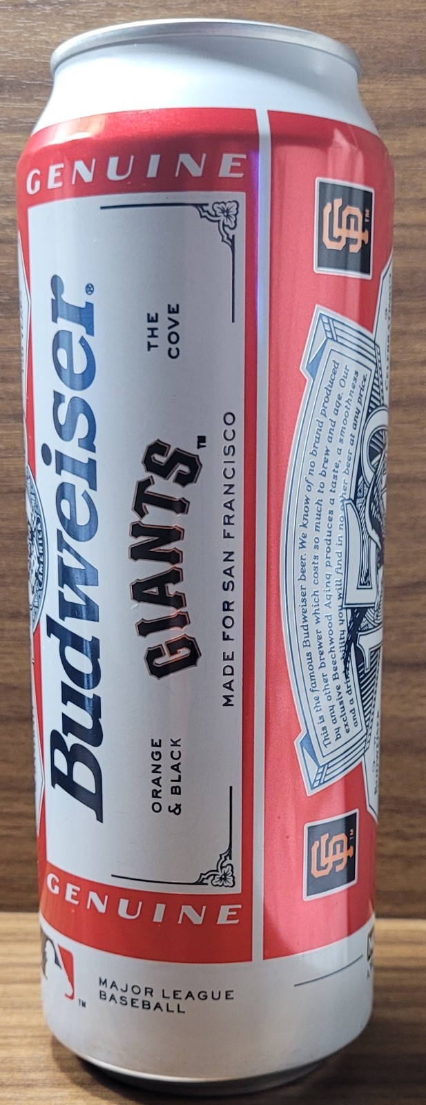 San Francisco GIANTS Budweiser 25oz – MLB – 2026 – BEER CAN