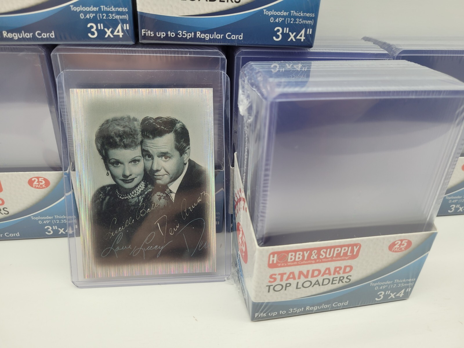200 Top Loaders 3×4 inch Standard card Size 35 point Toploader +200 Soft Sleeves