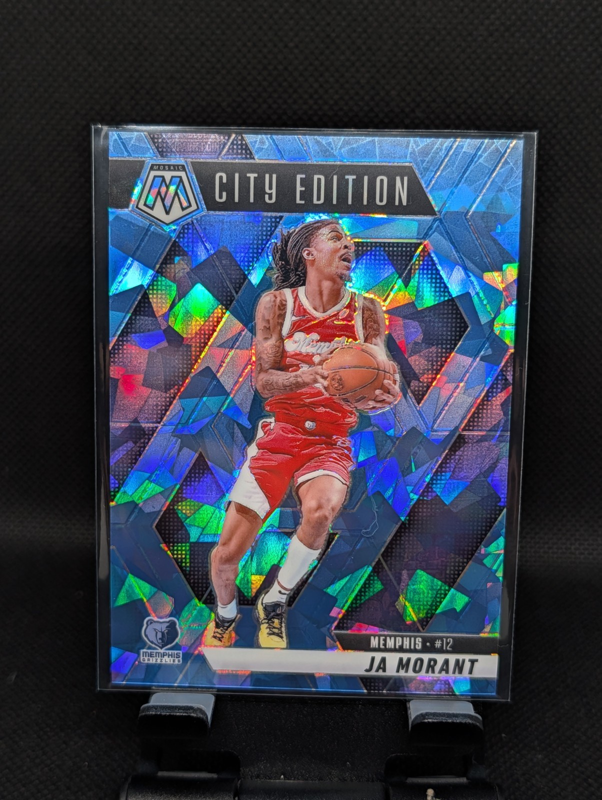 2024-25 Panini Mosaic – City Edition Ja Morant #281 Ice Mosaic Prizm 021/125
