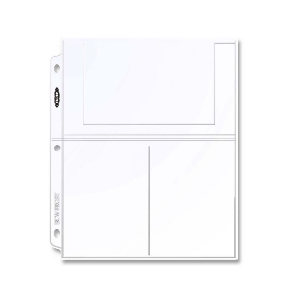 4 packs of 100 (400) BCW 4 ⅛” x 6 ⅛” Photo or Postcard 3-Pocket Pro Binder Pages