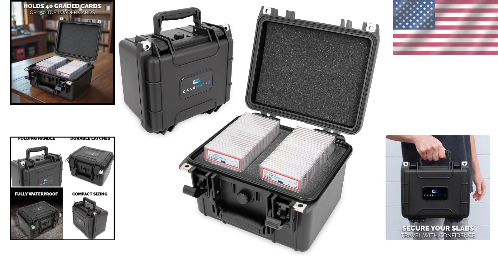 Crushproof Card Container with Dividers^*-