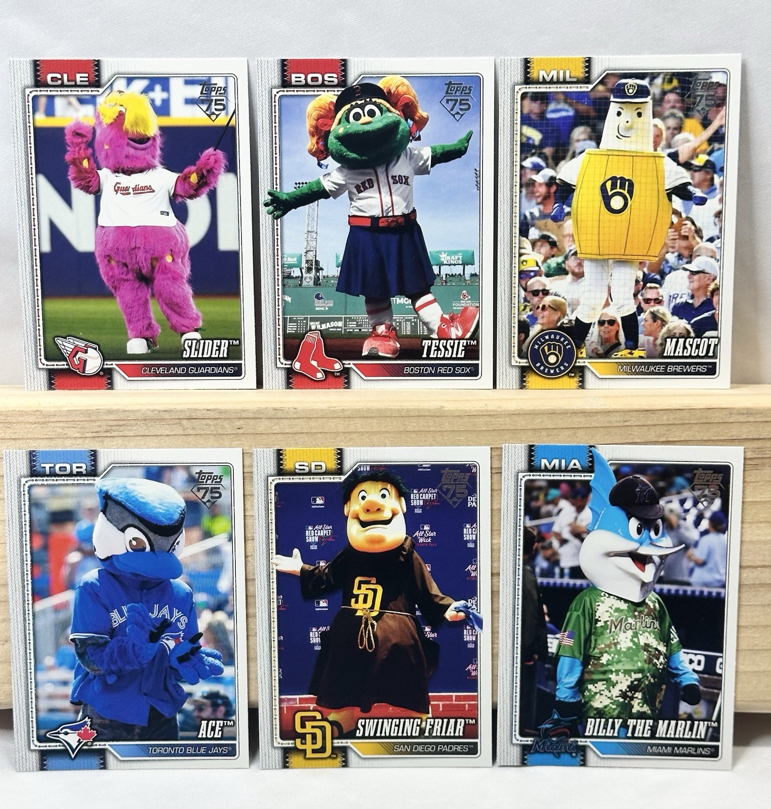 2026 Topps Series 1 Baseball Celebration Mascots Complete Set M-1 to M-30