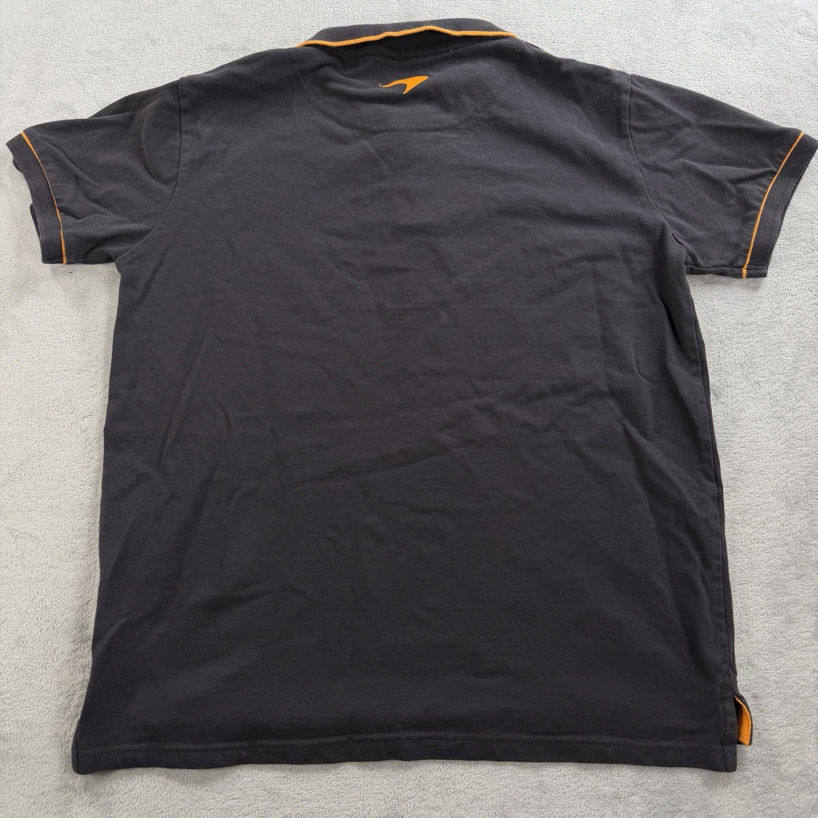McLaren Formula 1 Team Polo Shirt Mens M Jack Daniels F1 Racing Orange Stretch