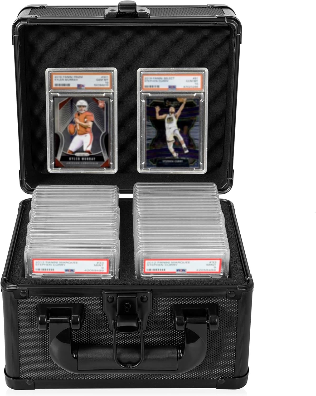 Aluminum Storage Box – Fits 40 PSA/CSG/BGS Graded Cards, Black Finish