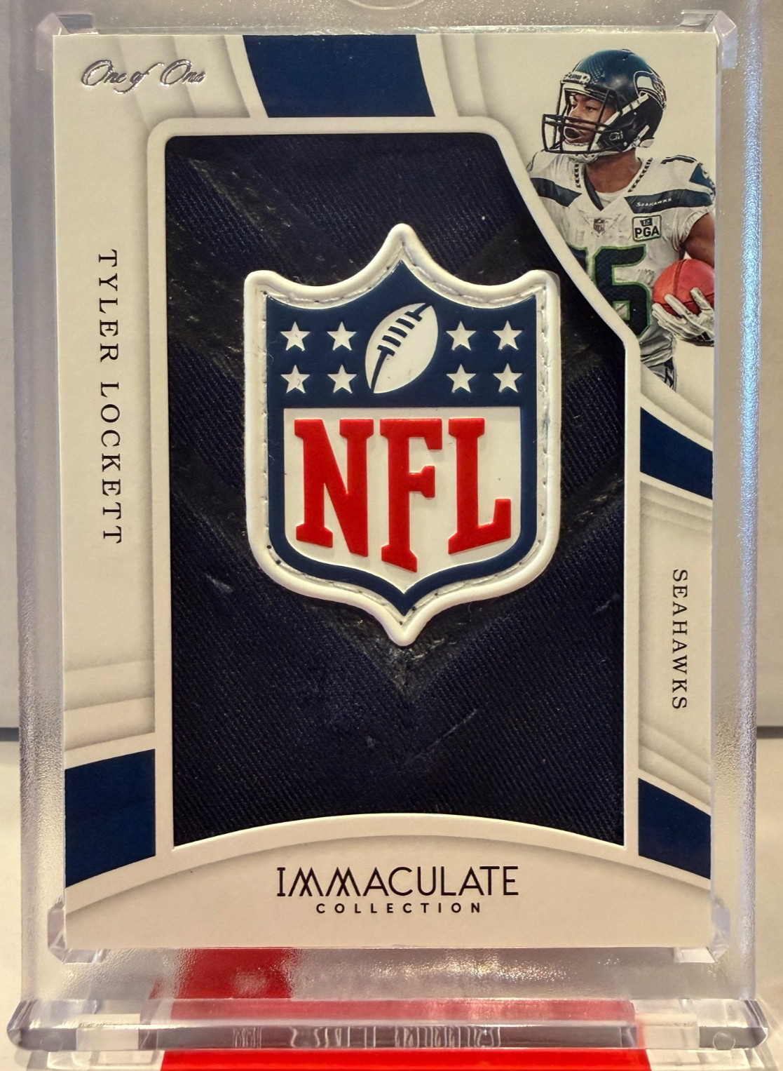 Tyler Lockett 2019 Immaculate NFL Shield Logo Patch Seahawks 🔥🔥🔥 1/1