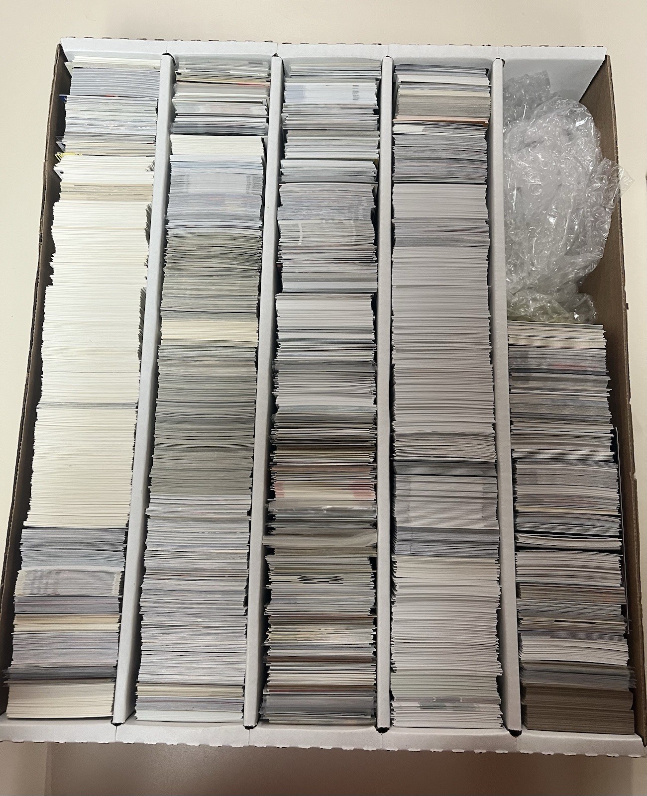 Multi Row Bulk Sports Card Box Lot Baseball Basketball Football – See Video