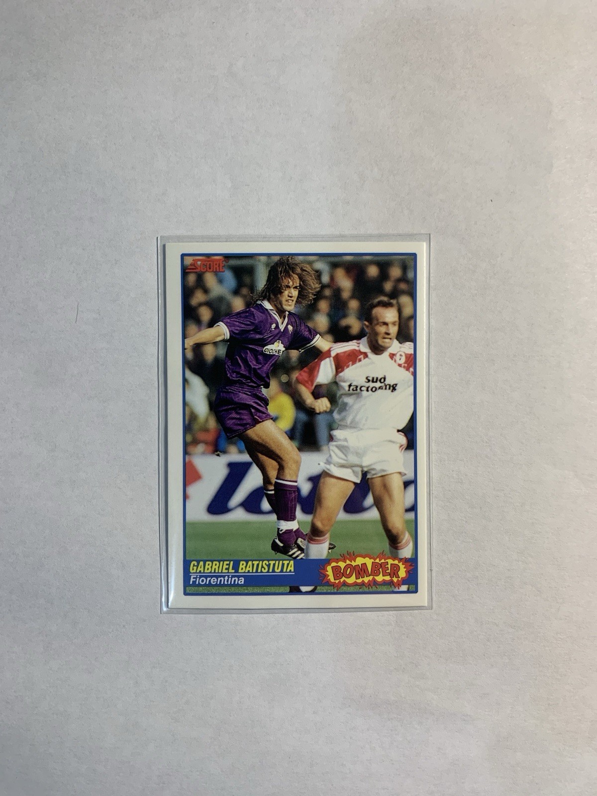 1991-92 Score Italian League Soccer Gabriel Batistuta Bomber Rookie #364