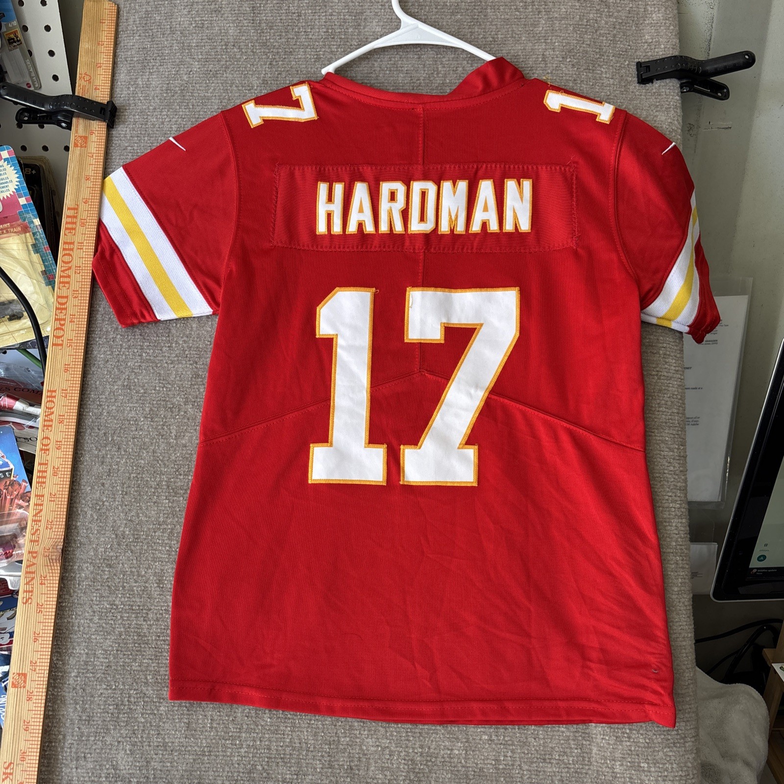 Nike Kansas City Chiefs Mecole Hardman Jr Red Jersey Size Men’s Small STITCHED