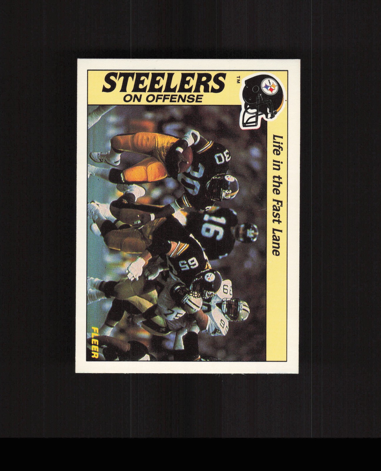 1988 Fleer #27 Life in the Fast Lane Pittsburgh Steelers Football Card