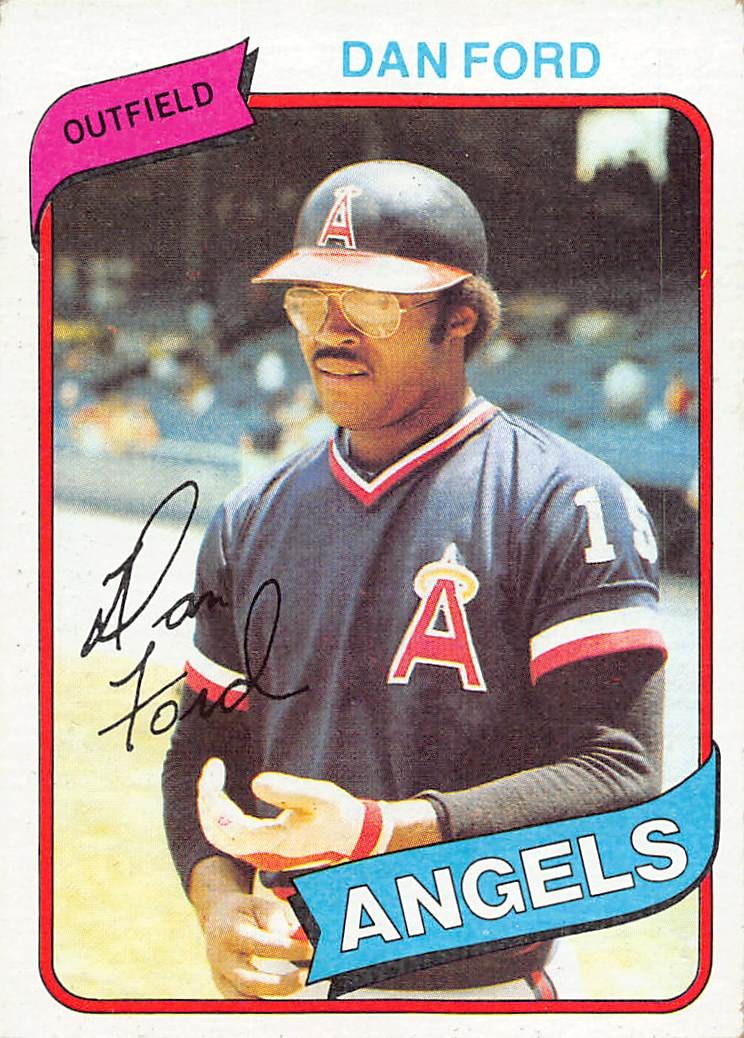 Dan Ford 1980 Topps 20 California Angels Baseball Card