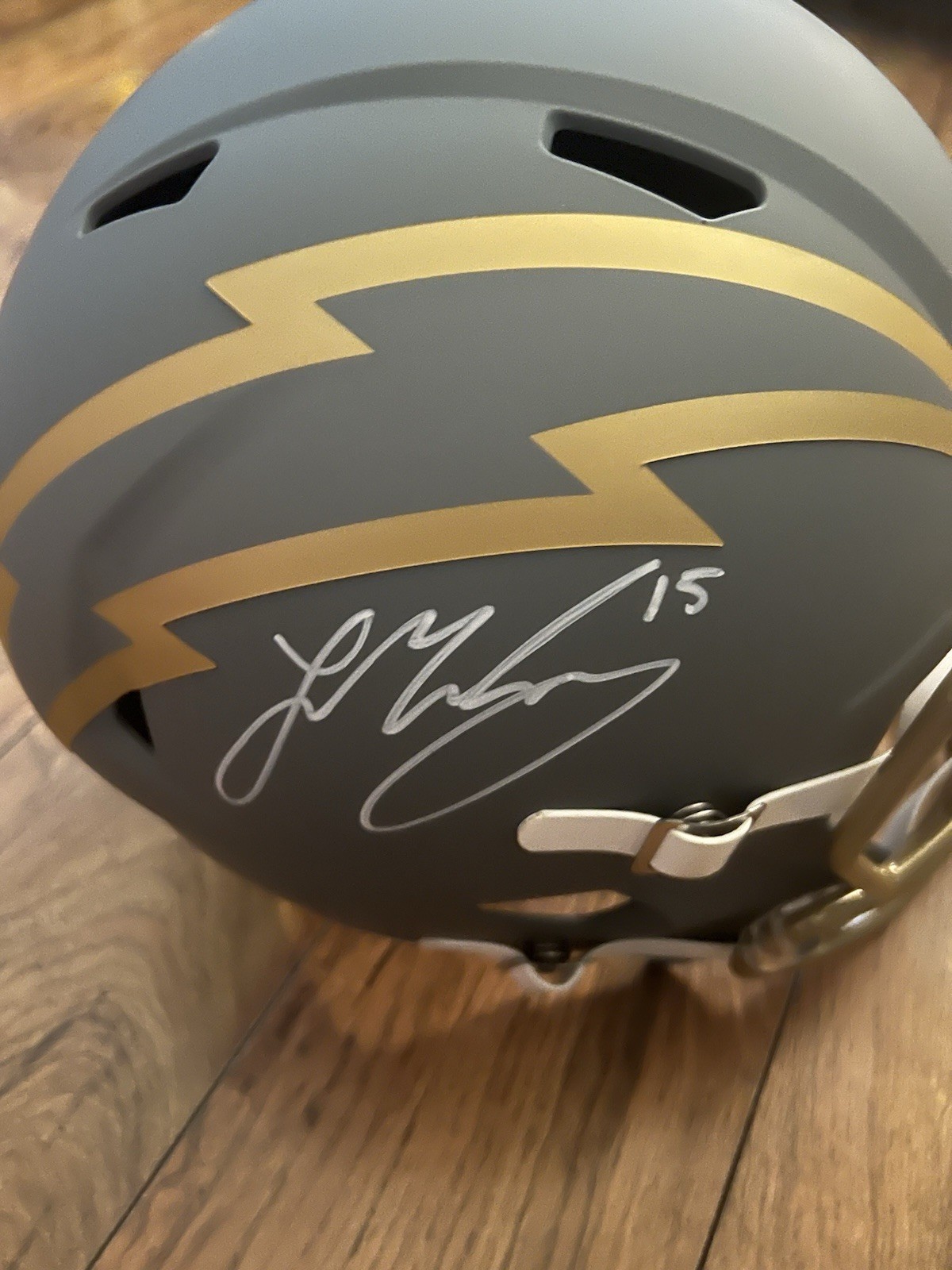 Ladd McConkey Autographed Helmet