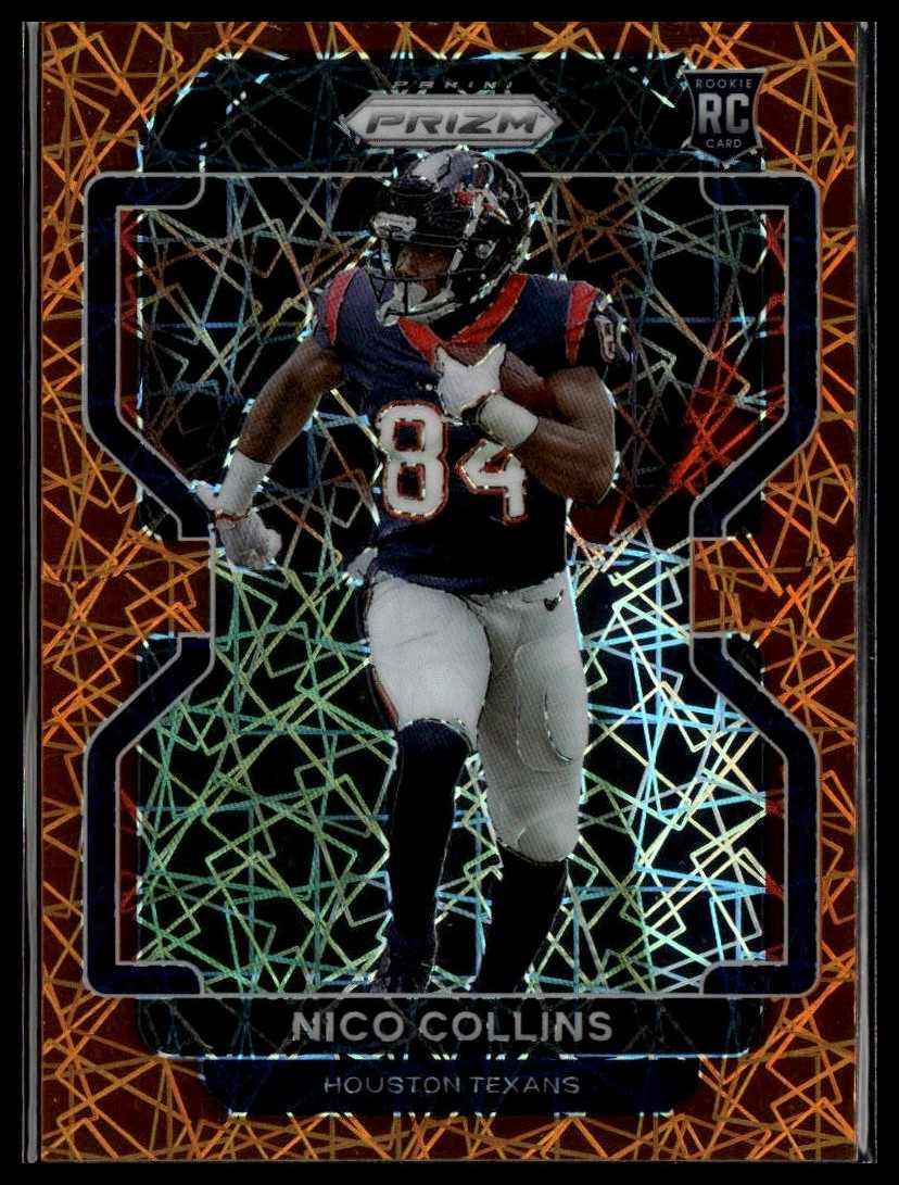 2021 Panini Prizm #360 Nico Collins Lazer RC