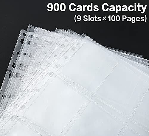 Paginas De Fundas De Tarjetas Comerciales, Paquete De 100 Albumes De Almacen…