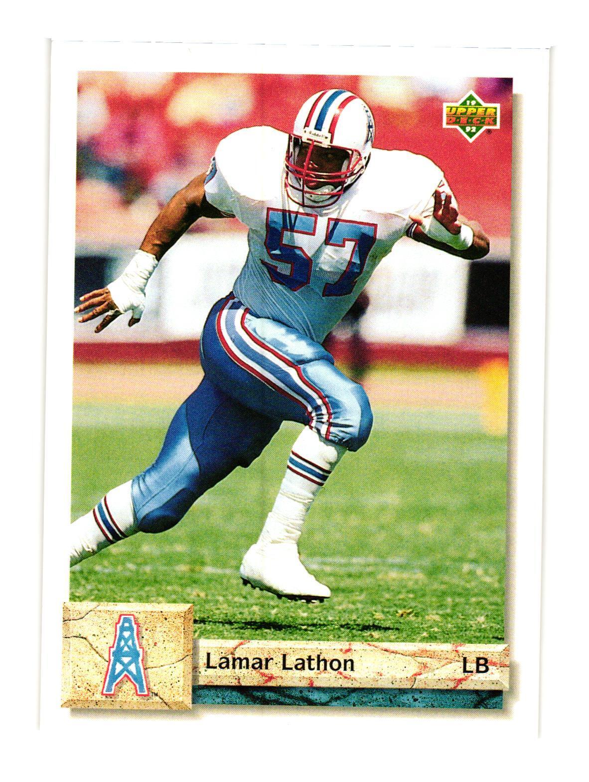 1992 Upper Deck #478 Lamar Lathon Houston Oilers
