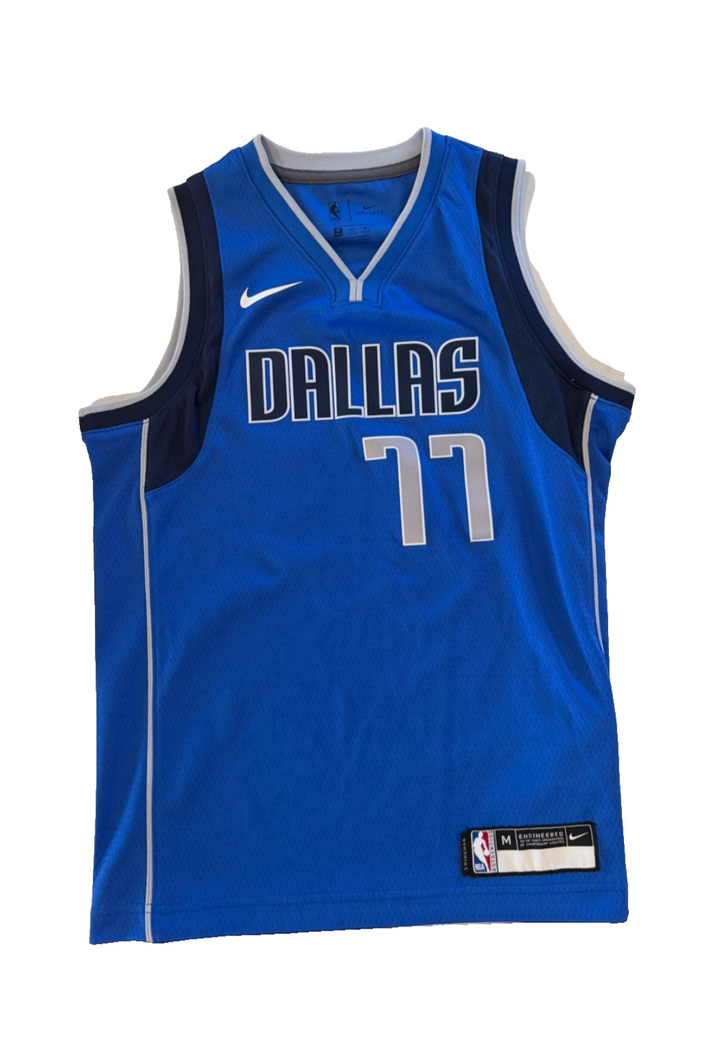 Nike Dallas Mavericks Luka Doncic #77 NBA Basketball Jersey Blue Size M Youth