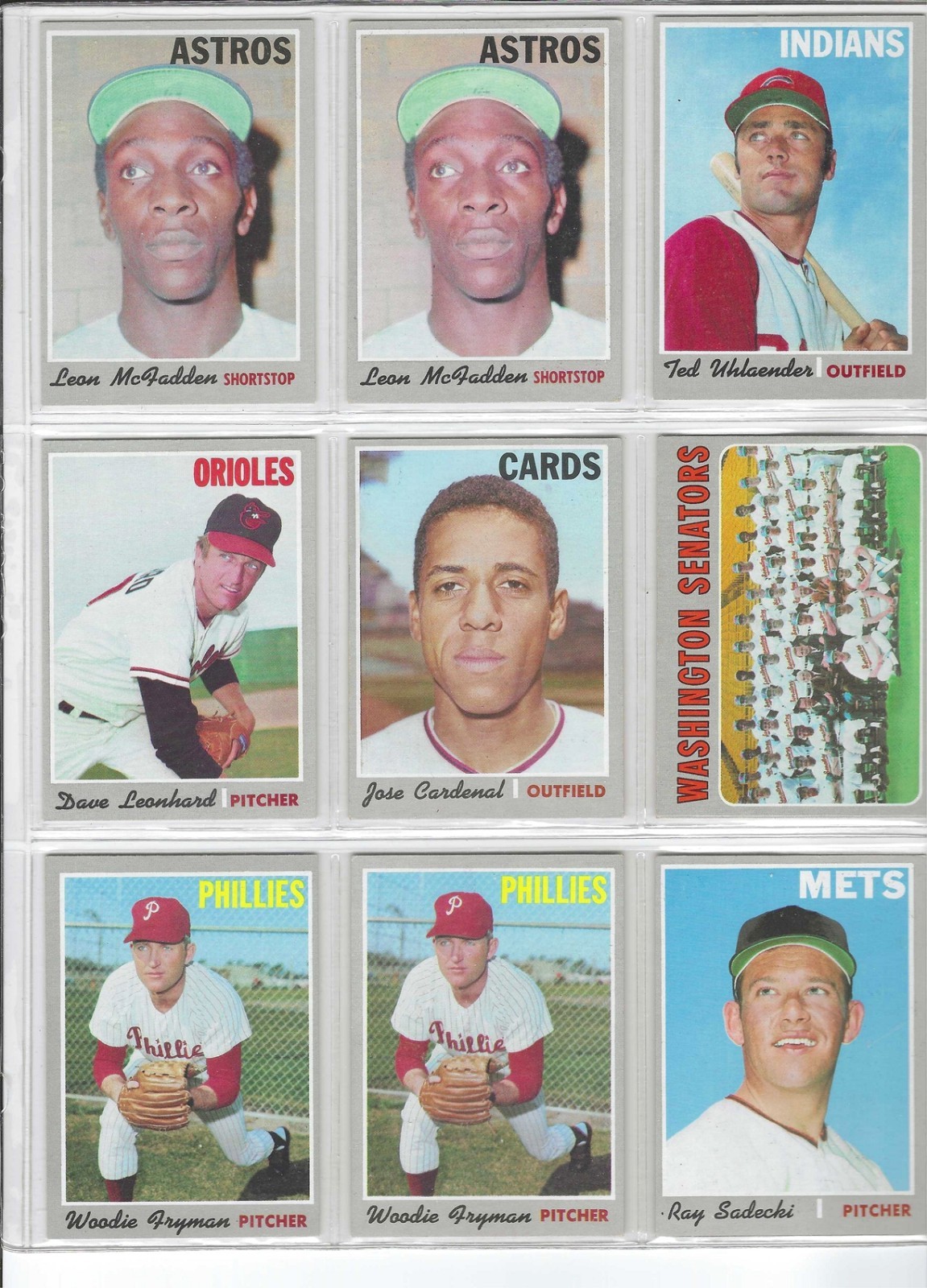 1970 TOPPS BASEBALL CARD HIGH NUMBER SINGLES (634-720)