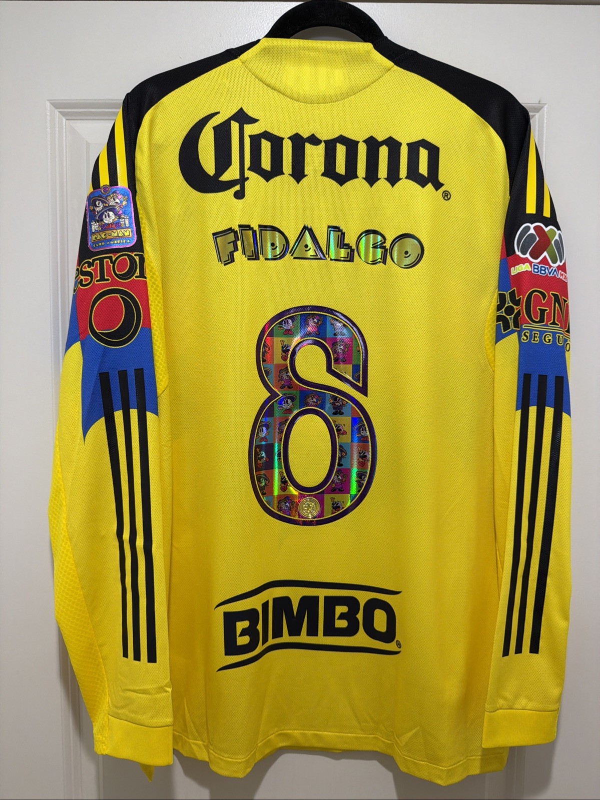 Fidalgo #8 Mens EXTRA LARGE Adidas Club America Authentic x Pac-Man Home Jersey