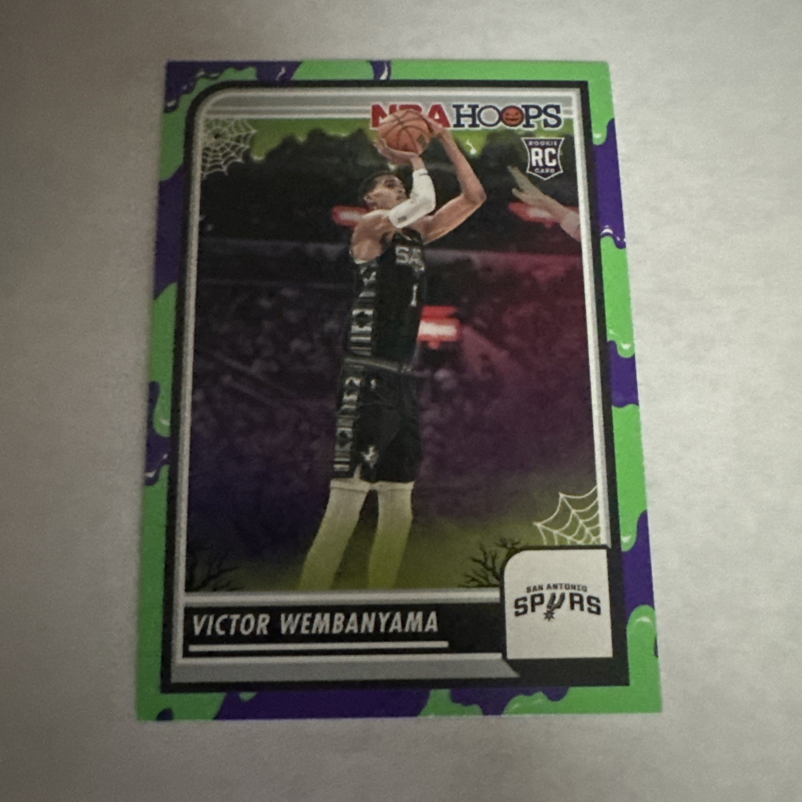 2023-24 Panini Hoops Victor Wembanyama Slime #108 RC San Antonio Spurs