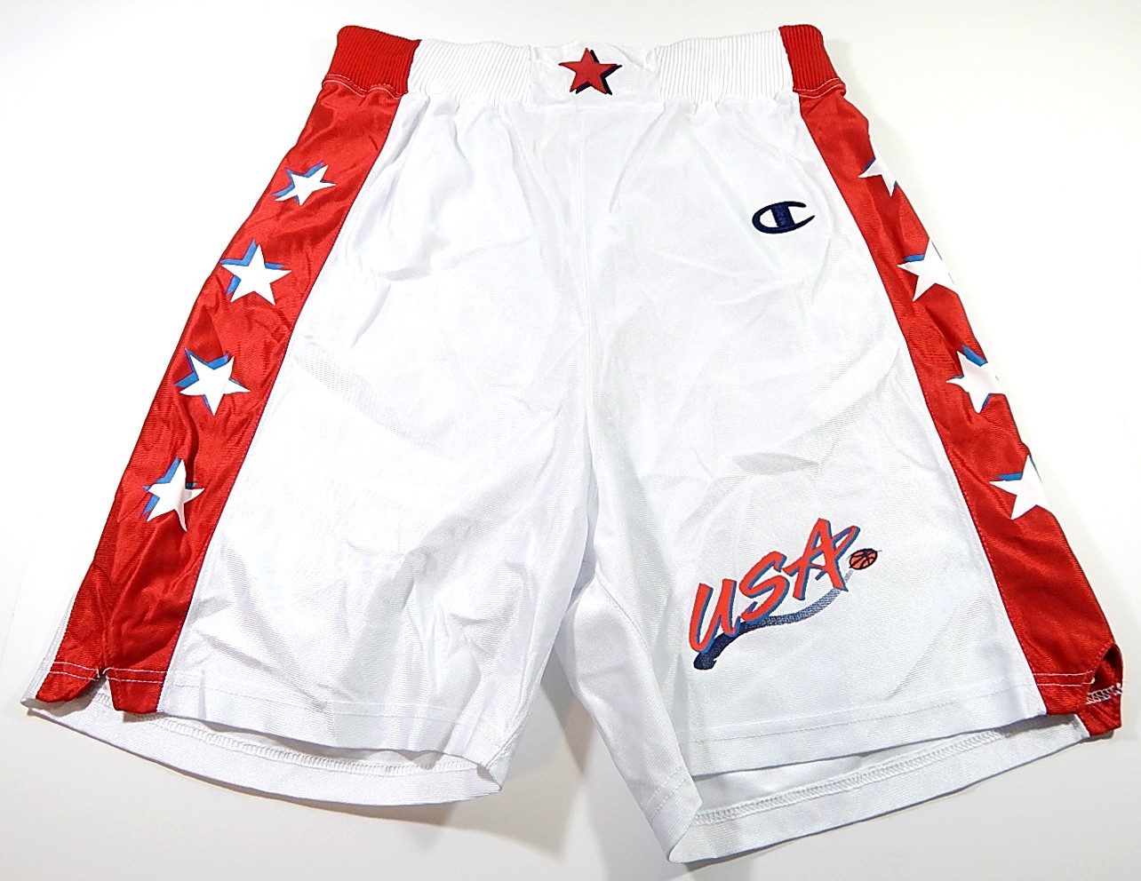 1990’s Team USA Basketball Champion Brand Team Issued Basketball Shorts 36 +1″