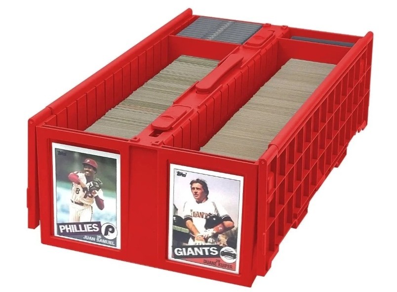 BCW Collectible Card Bin 1600 Ct – Red – Fits BCW Magnetics and Toploaders