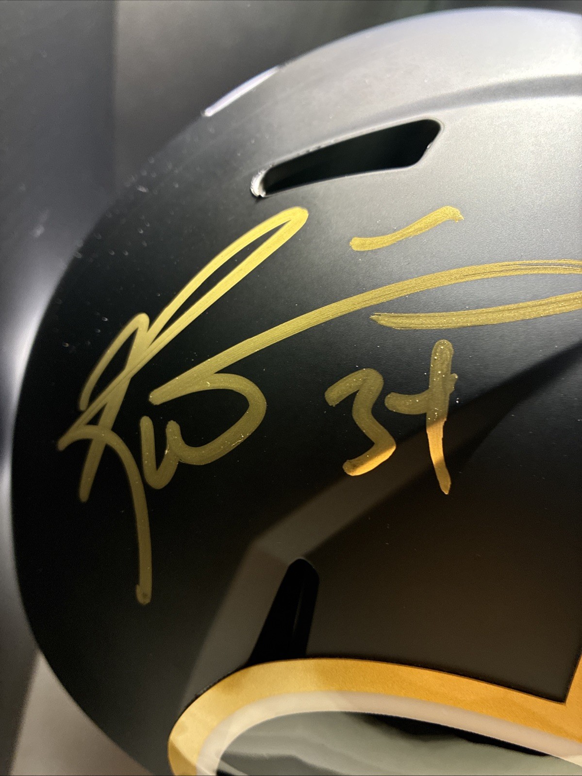Ricky Williams Signed New Orleans Saints Speed Full-Size Replica Football Helmet