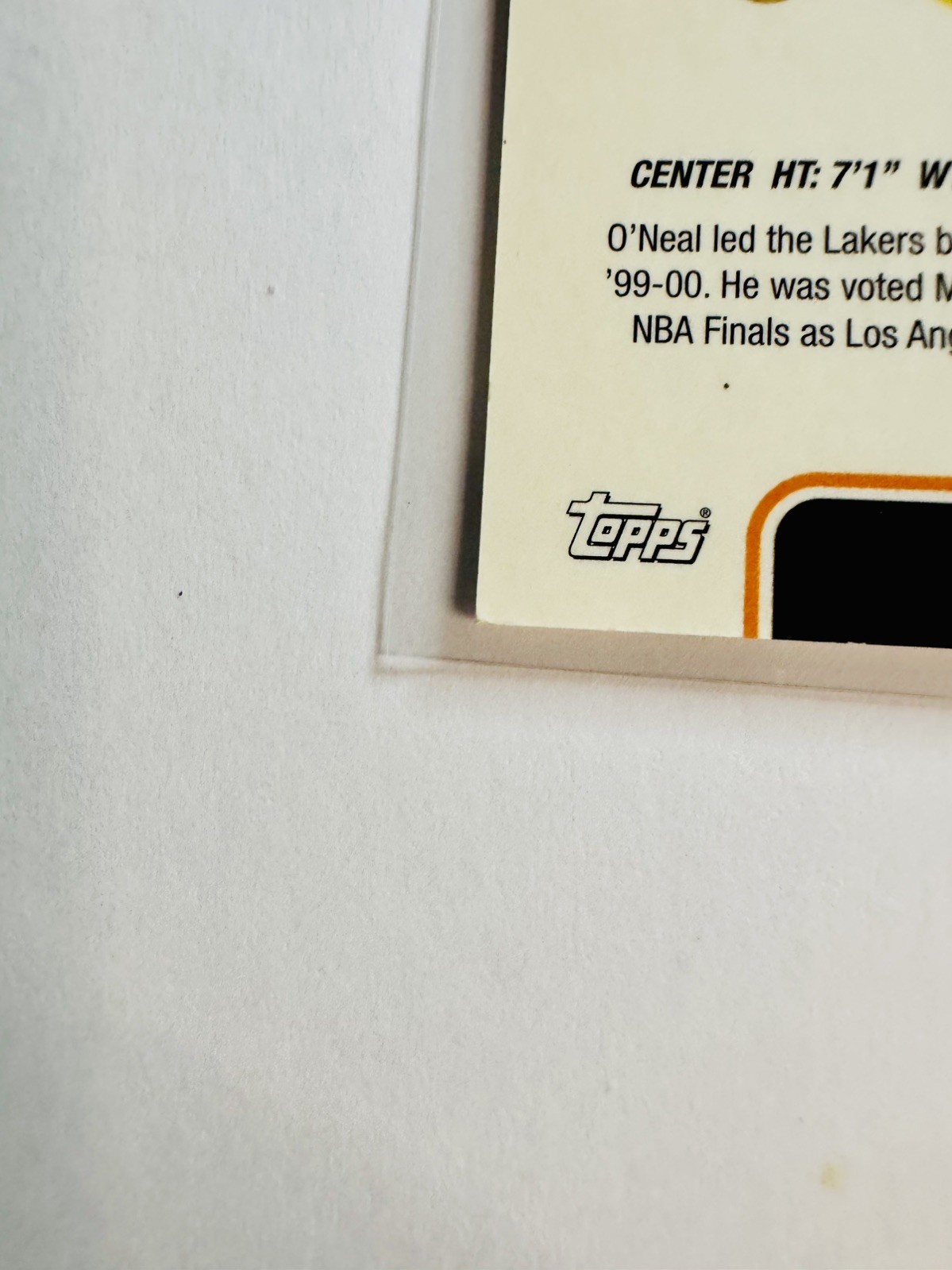2000-01 Stadium Club Co-Signers Magic Johnson & Shaq Dual Auto #CS1 Lakers HOF