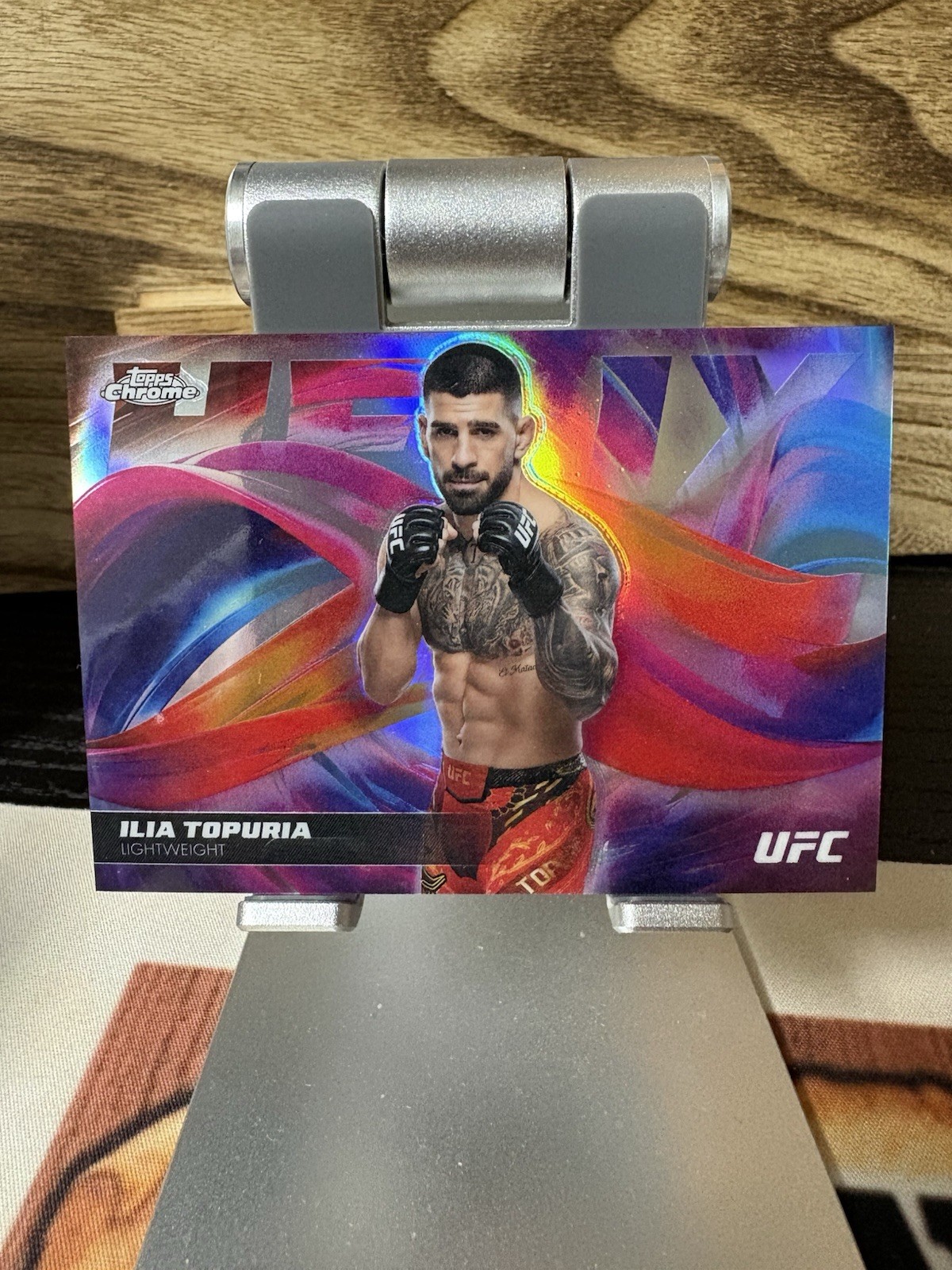 2026 Topps Chrome UFC Ilia Topuria Helix Case Hit SSP