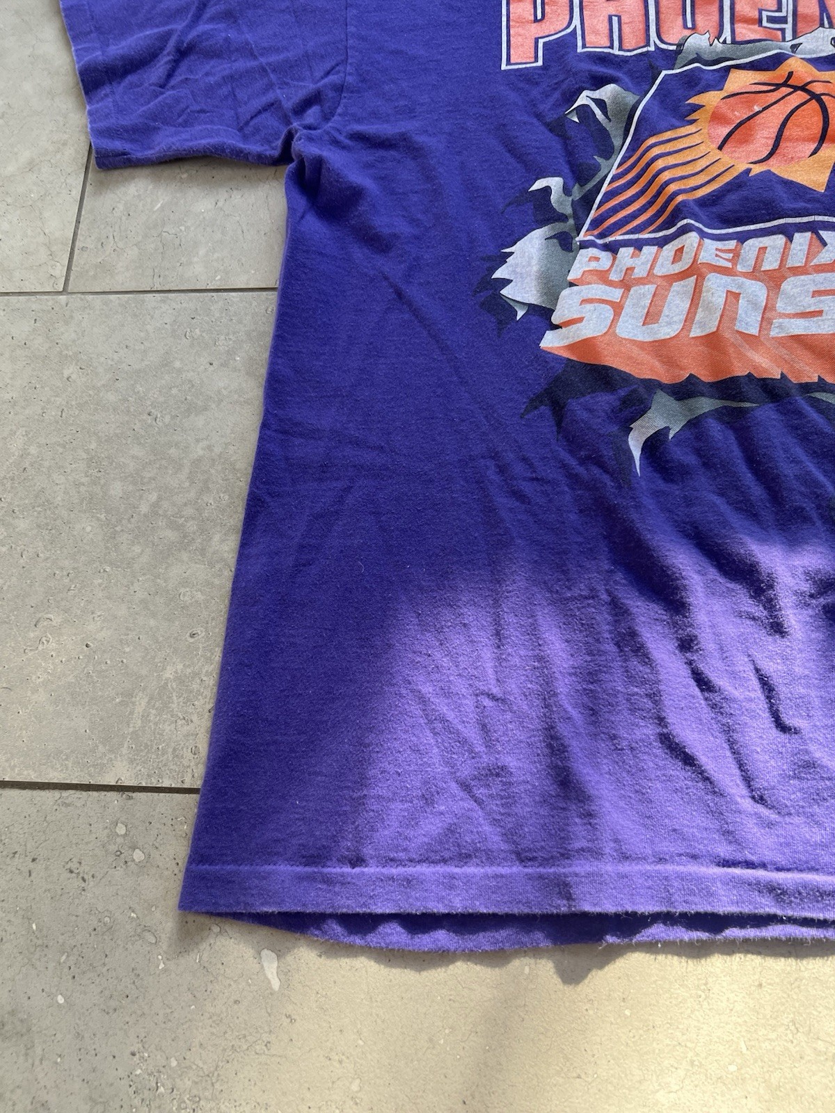 Vintage 1990s Nutmeg Phoenix Suns NBA Double Sided Single Stitch Tee Shirt XL