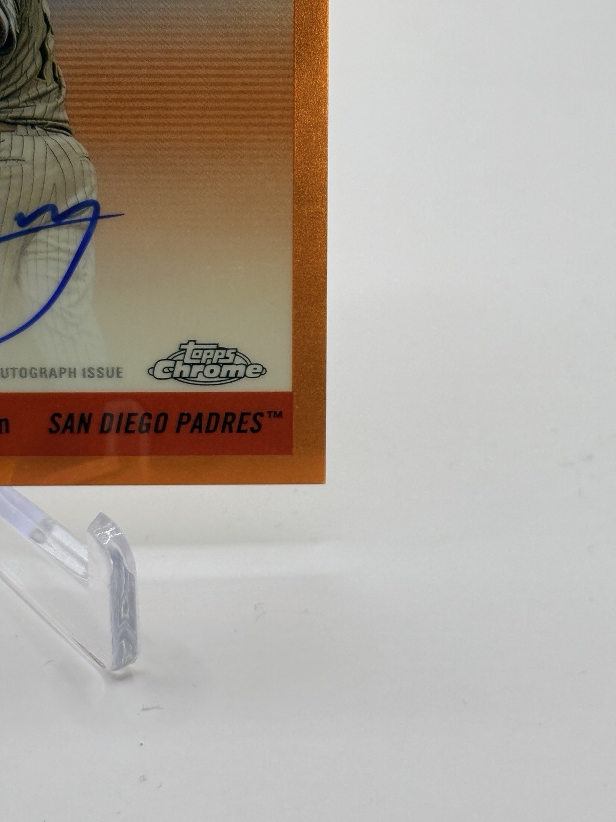 2025 Topps Chrome Platinum Manny Machado AUTO CPA-MM Orange /25 San Diego Padres