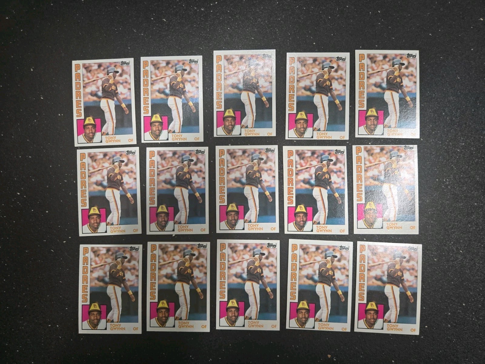 Tony Gwynn Lot – 1984 Topps – 15 Cards – Mint