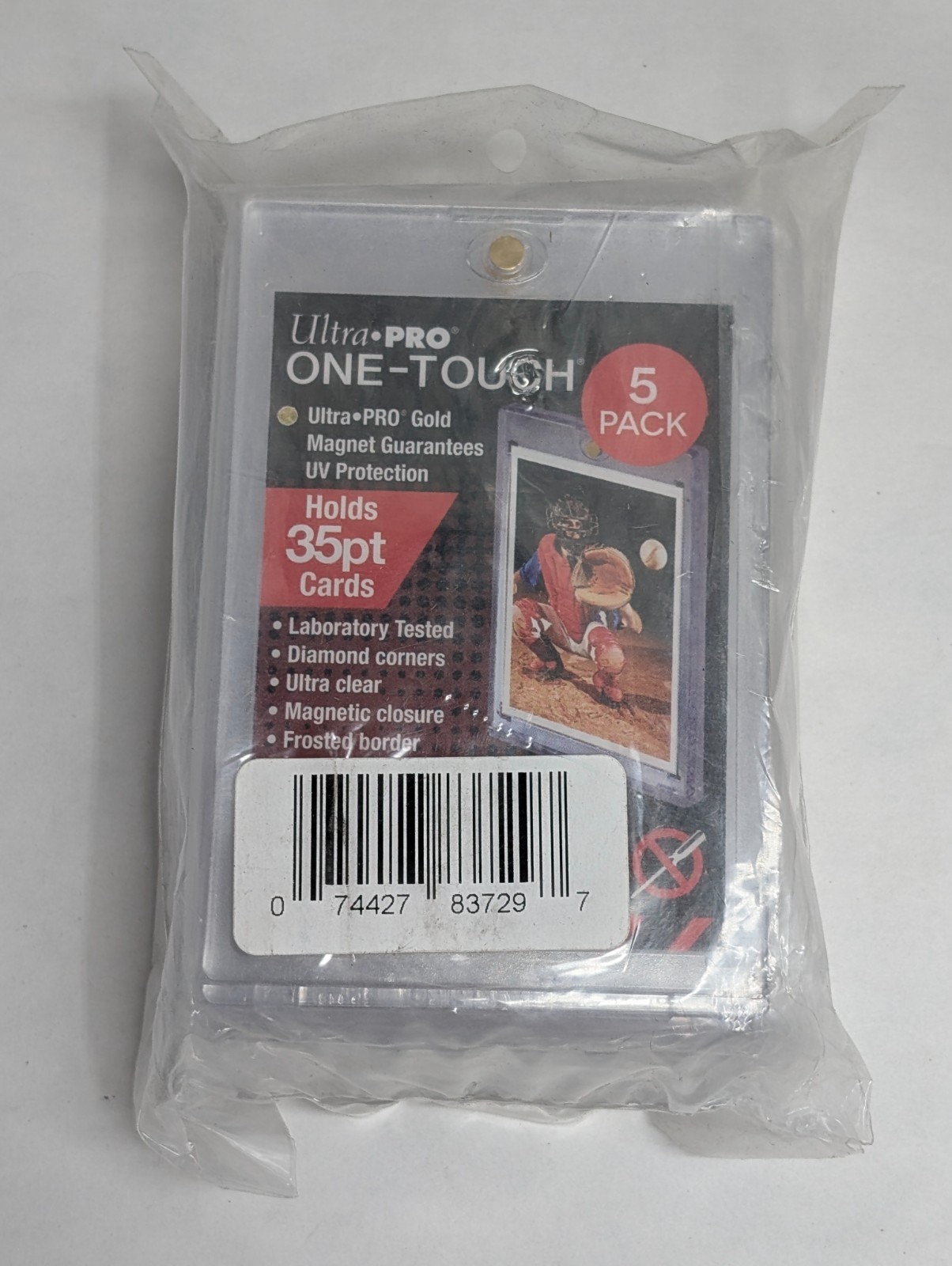 Ultra Pro One-Touch Magnetic Card Holder 35pt Point – 5 PACK
