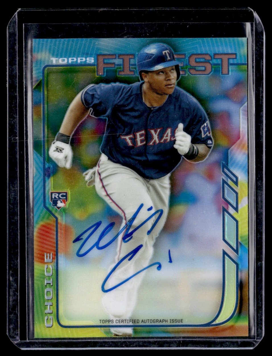 2014 Finest #RA-MC Michael Choice Rookie Autographs Refractors