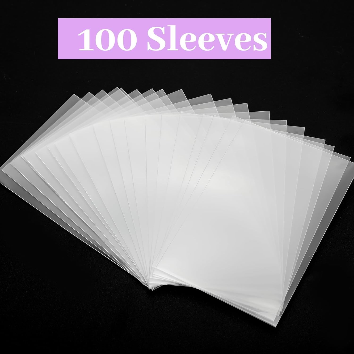 100 Pcs Photocard Sleeves, 57X88Mm Ultra Clear and Thick Sleeves Idol Photo Card