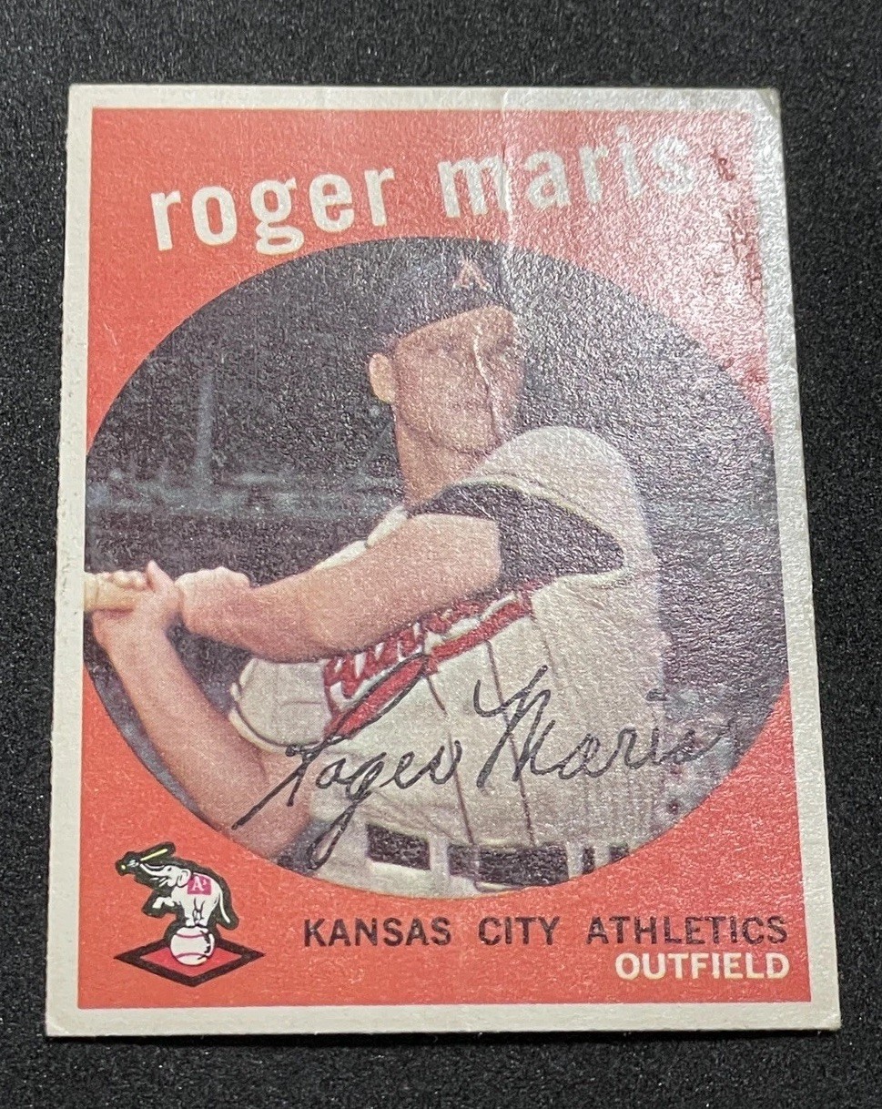 1959 Topps Roger Maris #202 Centered, Crease