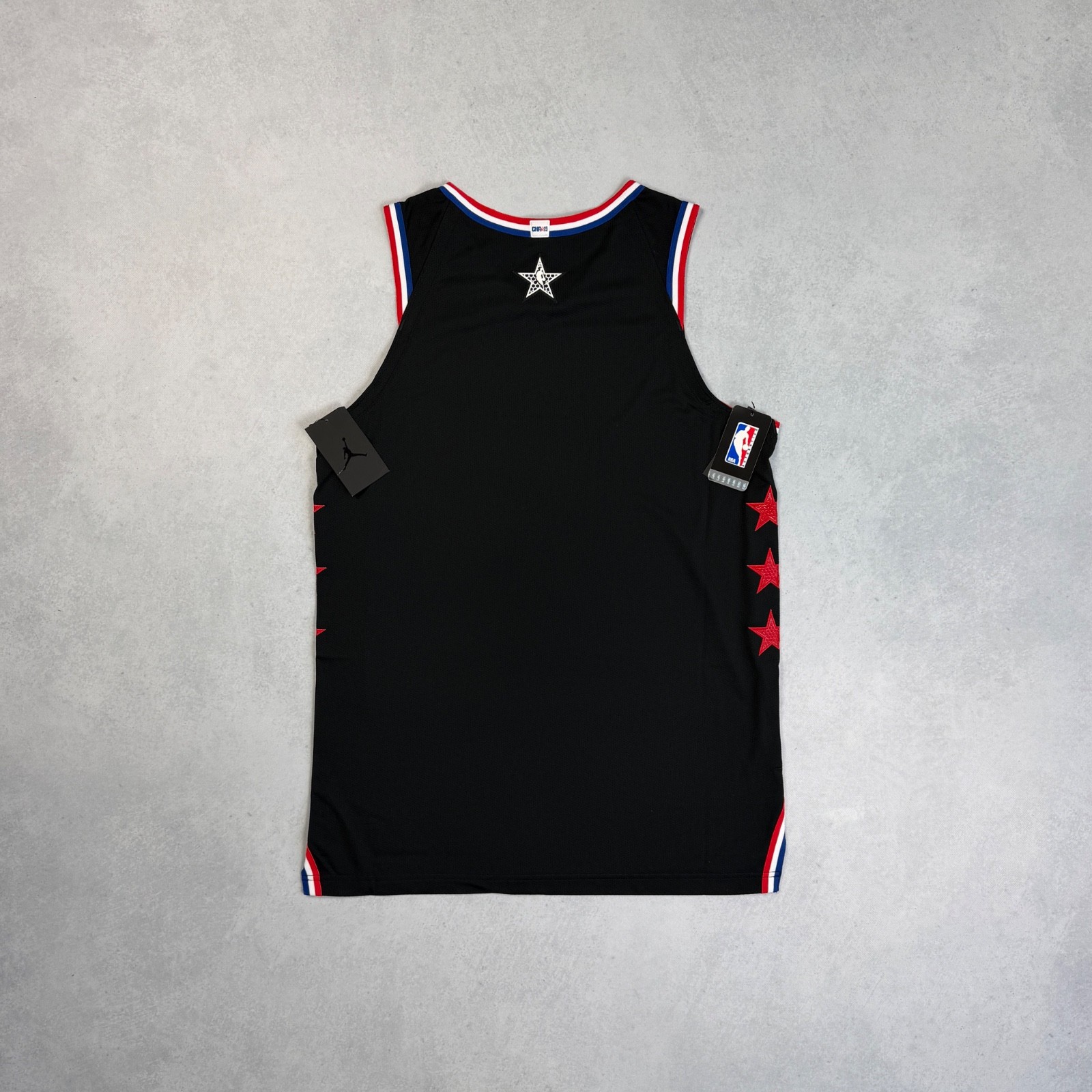 JORDAN 2019 NBA ALL-STAR TEAM LEBRON AUTHENTIC BLANK JERSEY MENS SIZE L 48 +2L