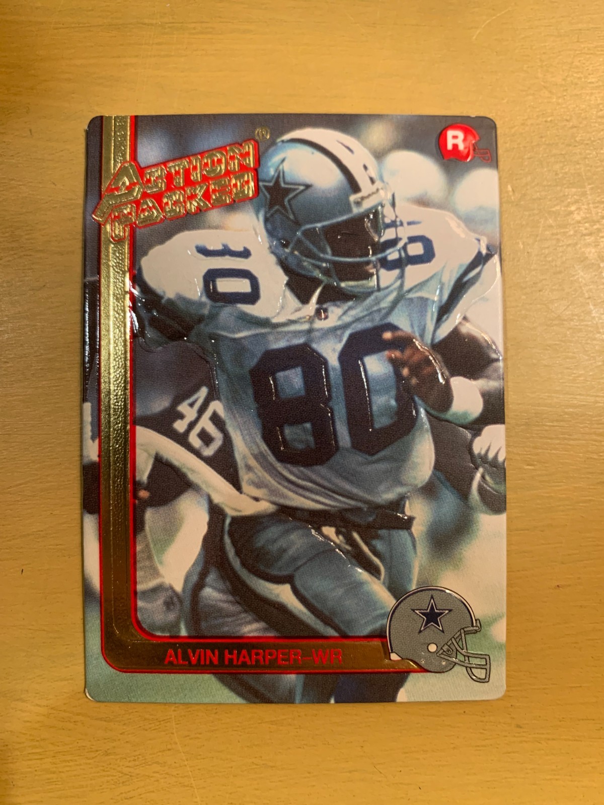 1991 Action Packed Rookies – Alvin Harper #11G Gold (RC) Dallas Cowboys WR