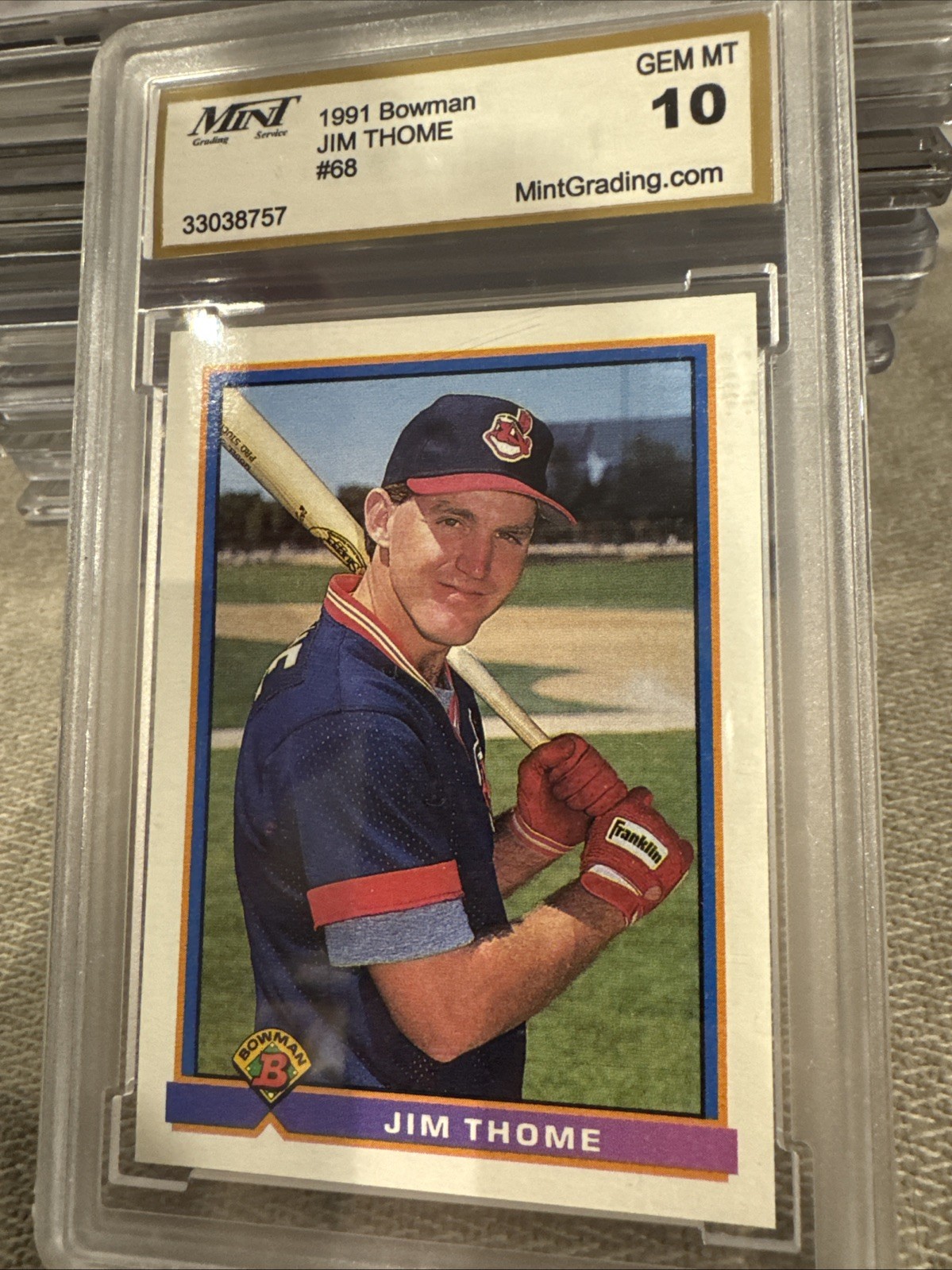 1991 Bowman – Jim Thome #68 (RC)